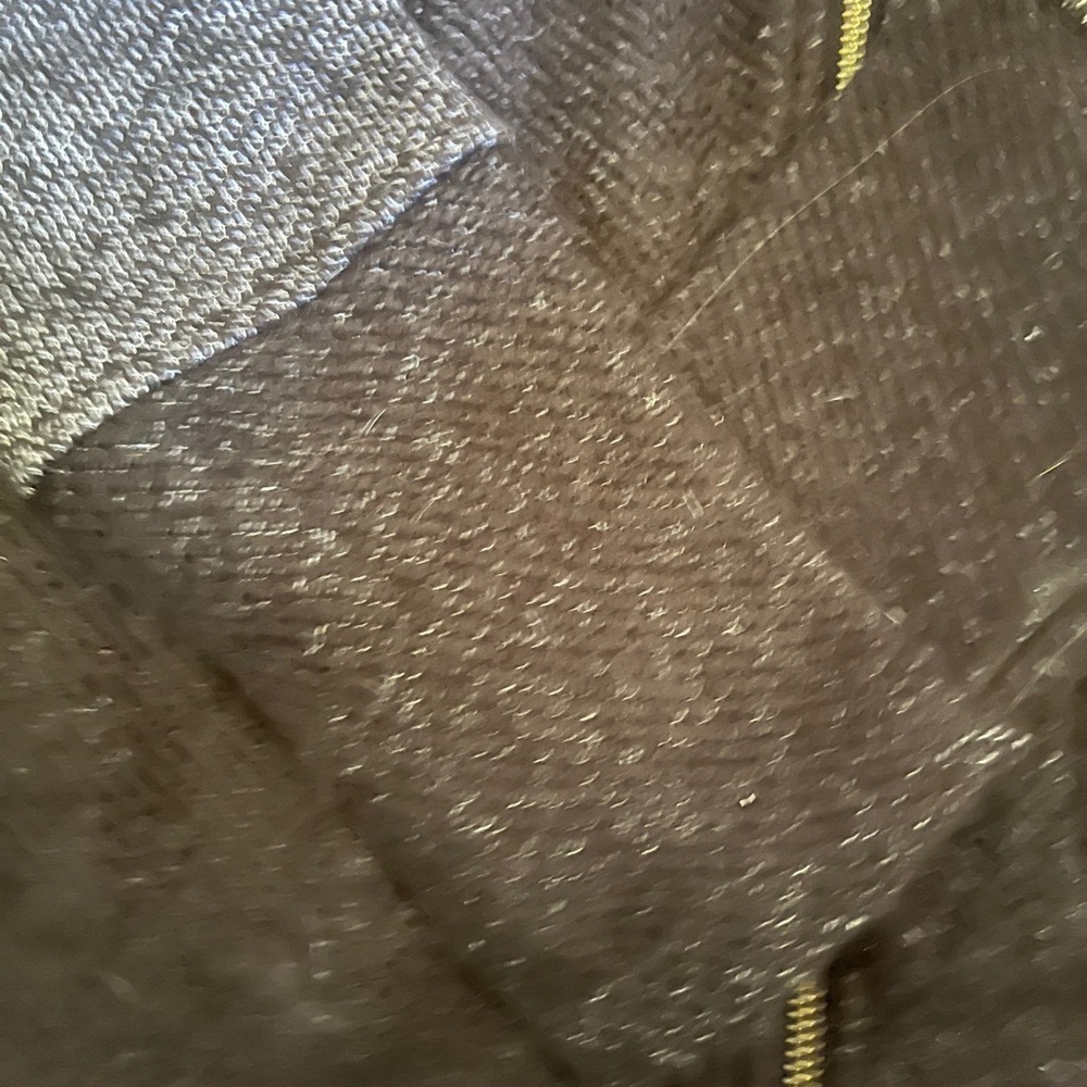 Lucky Brand grey black sweater/hoody ladies M side off centre zipper 2 pockets - Picture 3 of 10